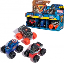 Monster Jam Mini Jams – sada 3 mini truckov MARVEL: Winter Soldier, Captain America, War Machine