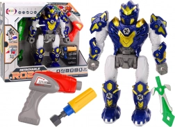 Skrutkovací robot s vŕtačkou, svetlami a zvukmi – modrý