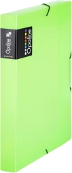 Krabica na dokumenty s gumičkou A4 zelená