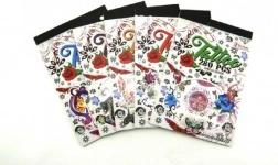 Dočasné tetovanie v bloku – 280 ks, mix motívov