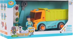 Skrutkovacia sklápacia korba s doplnkami a svetelnou semaforovou hrou