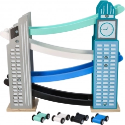 Drevená autodráha Spoločníčka mrakodrapov