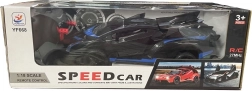Športové RC auto 1:18 čierno-modré