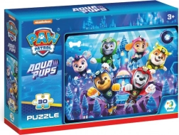 Puzzle Labková Patrola: Aqua Pups 30 dielikov