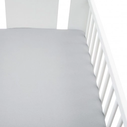 jersey prestieradlo do detskej postieľky NEW BABY 120 × 60 cm sivé