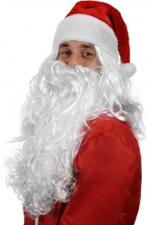 Mikulášska parochňa s fúzmi pre dospelých