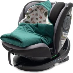 Zateplená zavinovačka do autosedačky new baby green
