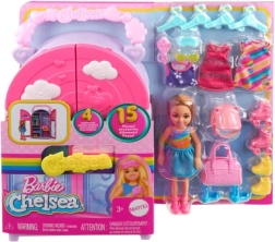 Barbie Chelsea šatník – bábika a 15 doplnkov