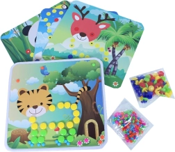 Farebná mozaika s hríbikmi a obrázkami – 5 motívov