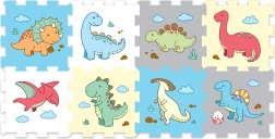 Pěnové puzzle dinosaury - 8 kusov