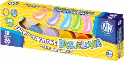 Pastelové temperové farby ASTRA 12×20 ml