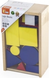 drevené logické kocky – geometrické tvary VIGA TOYS montessori