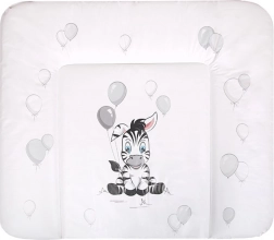 Mäkká prebaľovacia podložka New Baby Zebra biela 85 × 70