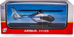 záchranný policajný vrtuľník airbus ec135 1:100 kovový model