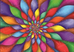 Puzzle dúhové okvetné lístky 1000 dielikov