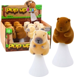 Skákajúca kapybara Pop Up béžová hnedá 10cm