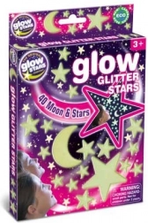 Svietiace trblietavé hviezdičky GLOW GLITTER STARS