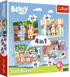 Puzzle Bluey a priatelia 4v1