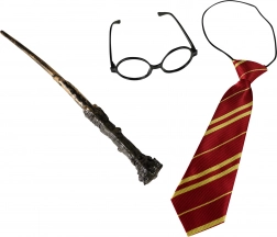 Súprava kúzelník s okuliarmi a kravatou