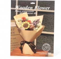 Drevená 3D Slnečnica