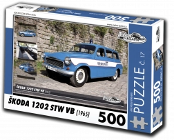 Retro-autá puzzle Škoda 1202 STW VB 500 dielikov