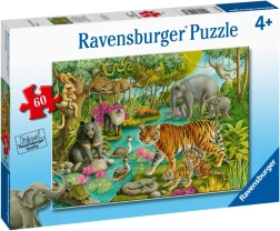 Ravensburger puzzle Zvieratá Indie 60 dielikov