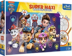 Puzzle Super Maxi 24 – PAW PATROL: THE MOVIE, obojstranné vymaľovacie