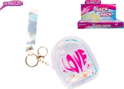 Glamour mini batôžtek – holografický prívesok na kľúče LOVE