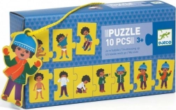 Detské puzzle obliekanie 10 dielikov Djeco