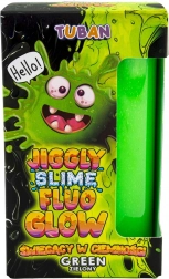 Tuban Jiggle Slime Fluo Glow zelený svietiaci v tme 430 g