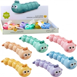 Natahovacia jazdiaca húsenica – farebná detská hračka