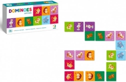 Domino zvieratká – 28 dielikov, spoločenská hra pre deti
