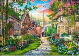 Ravensburger puzzle Prechádzka vidieckou uličkou 1000 dielikov