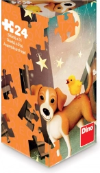 Dino Puzzle Stratené Kuriatko 24 Dielov
