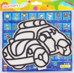 Kreatívna sada pre deti – drevený obrázok s guľôčkovou plastelínou