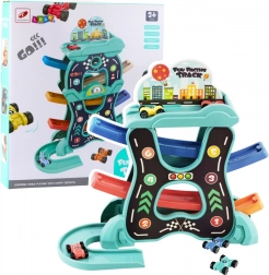 Vzdelávacia autodráha so zjazdmi na troch úrovniach