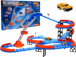 Závodná dráha s rebríkom 90 dielov s LED autíčkom