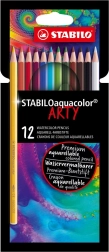 Sada akvarelových pasteliek Stabilo Aquacolor Arty 12 ks