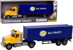 Nákladné auto s prívesom s efektmi a pohonom