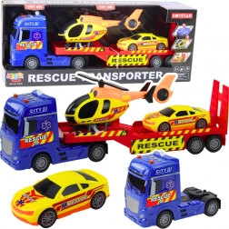 Záchranársky set s helikoptérou a autom