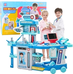 Lekársky kufrík 2v1 – nemocnica v kufríku so svetlami a zvukmi