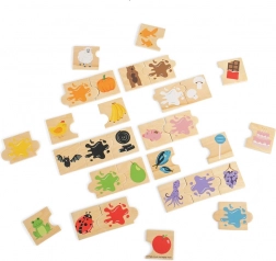 Bigjigs Toys didaktické puzzle farby