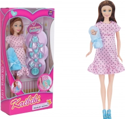 Tehotná bábika so sadou príslušenstva 29 cm