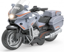 Šedá Závodná Motorka s Funkciou Pull Back