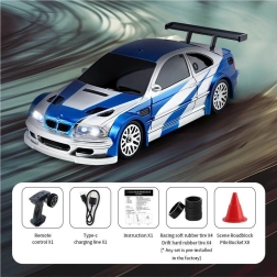 RC driftovacie autíčko 1:43 modré s príslušenstvom