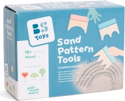 Drevené nástroje na tvorbu vzorov v piesku - 3 ks
