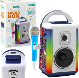 Interaktívna hudobná sada s mikrofónom a LED svetlami