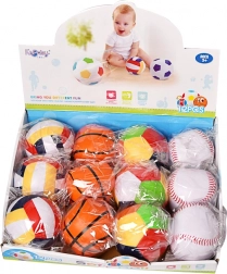 Loptička SPORTO rôzne druhy 10 cm