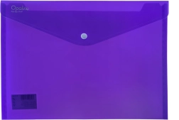 Plastová obálka s drukom A4 OPALINE, fialová, 180 µm