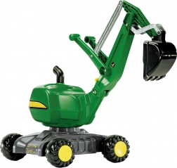 detský šliapací kopací žeriav Rolly Toys John Deere – zelený